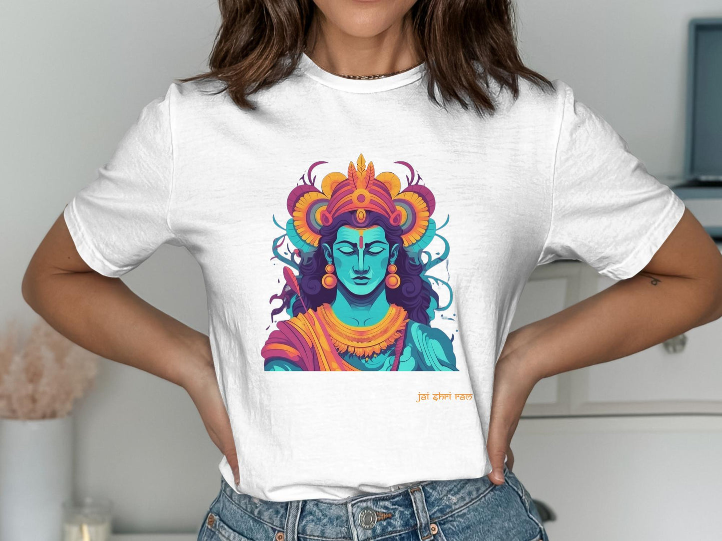 Mesmerizing Rama in Electric Hues - Hindu Bee